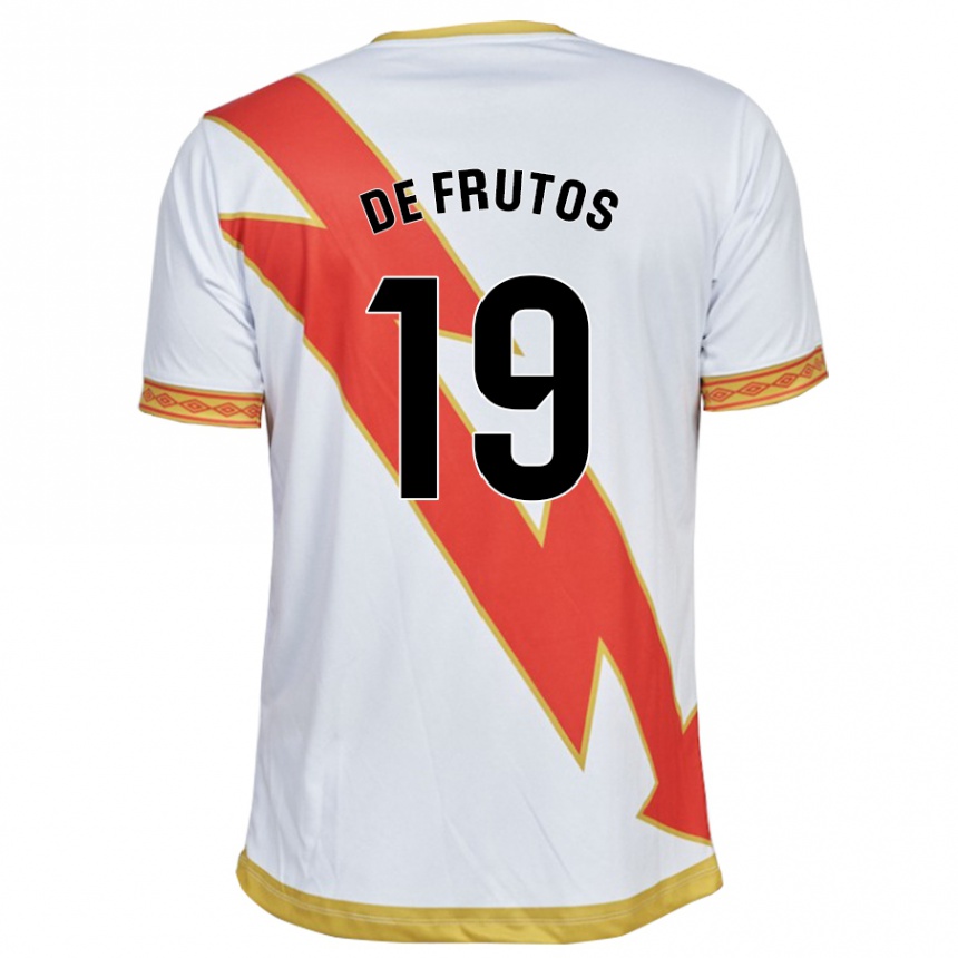 Niño Fútbol Camiseta Jorge De Frutos #19 Blanco 1ª Equipación 2023/24