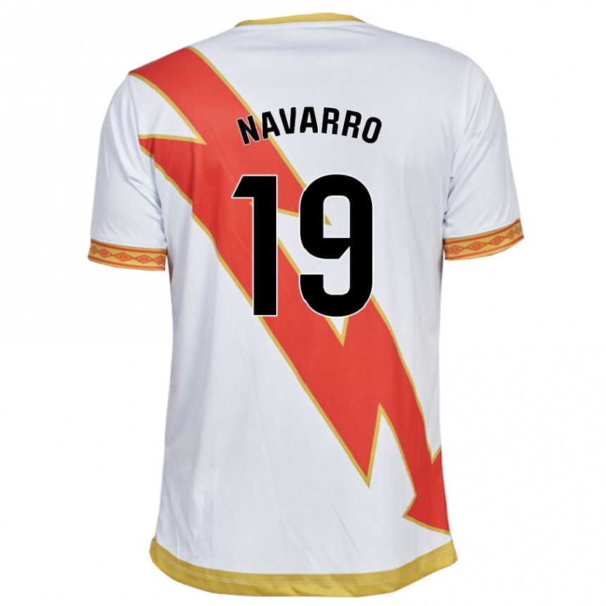 Niño Fútbol Camiseta Manu Navarro #19 Blanco 1ª Equipación 2023/24
