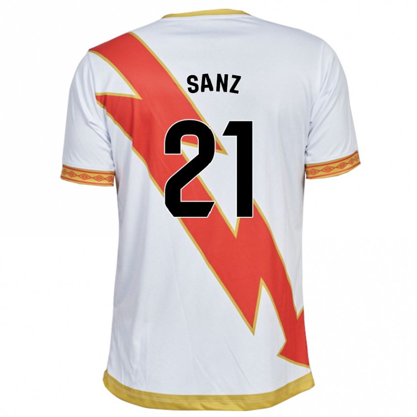 Niño Fútbol Camiseta Luismi Sanz #21 Blanco 1ª Equipación 2023/24