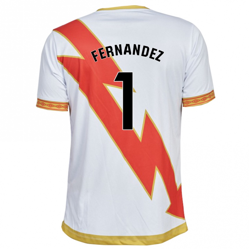 Niño Fútbol Camiseta Nerea Fernández Santos #1 Blanco 1ª Equipación 2023/24