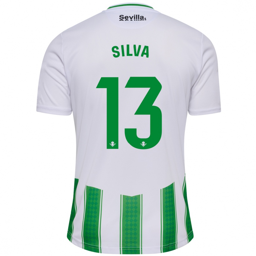 Niño Fútbol Camiseta Rui Silva #13 Blanco 1ª Equipación 2023/24