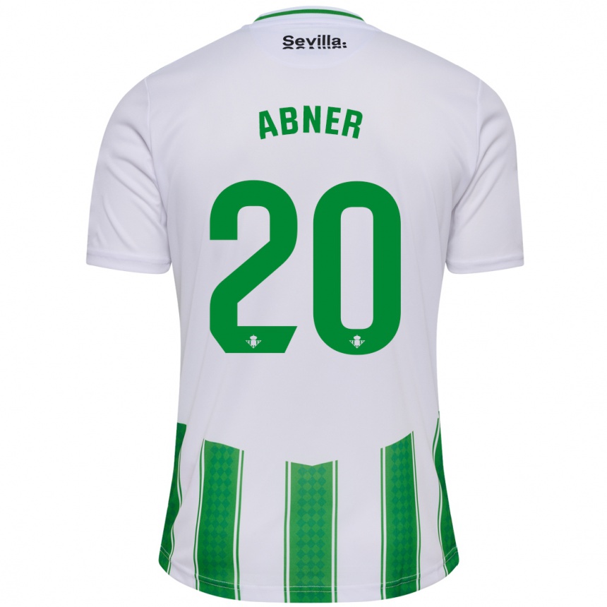 Niño Fútbol Camiseta Abner #20 Blanco 1ª Equipación 2023/24