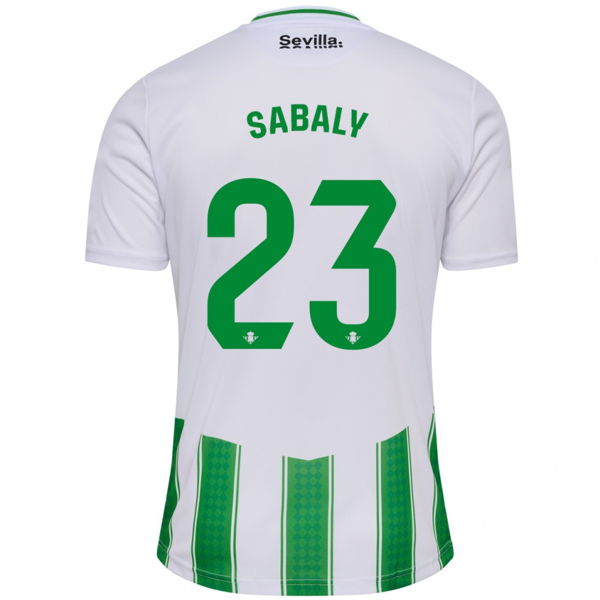 Niño Fútbol Camiseta Youssouf Sabaly #23 Blanco 1ª Equipación 2023/24