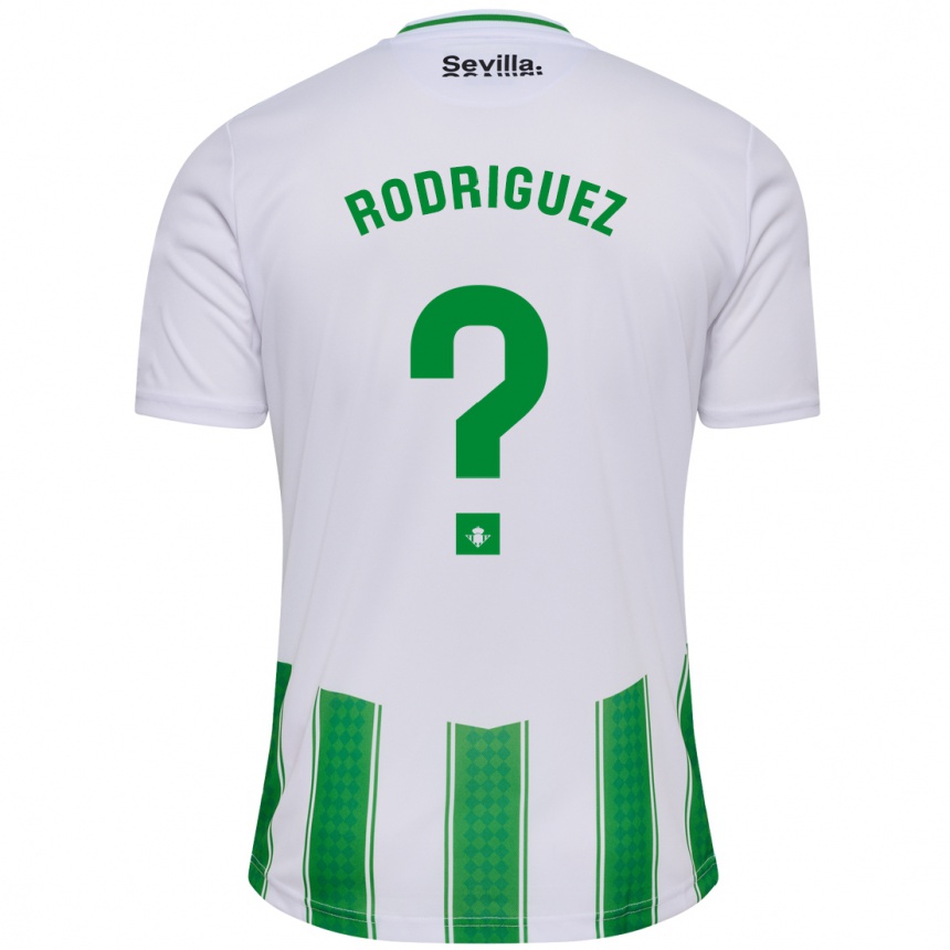 Niño Fútbol Camiseta Jesús Rodriguez #0 Blanco 1ª Equipación 2023/24