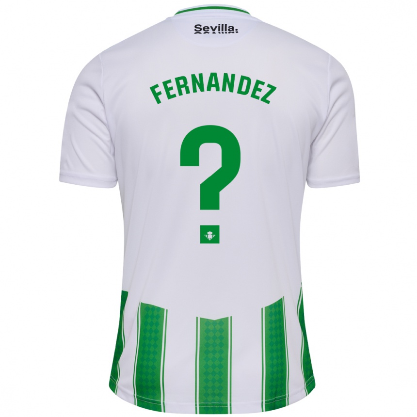 Niño Fútbol Camiseta Nicolás Fernández #0 Blanco 1ª Equipación 2023/24