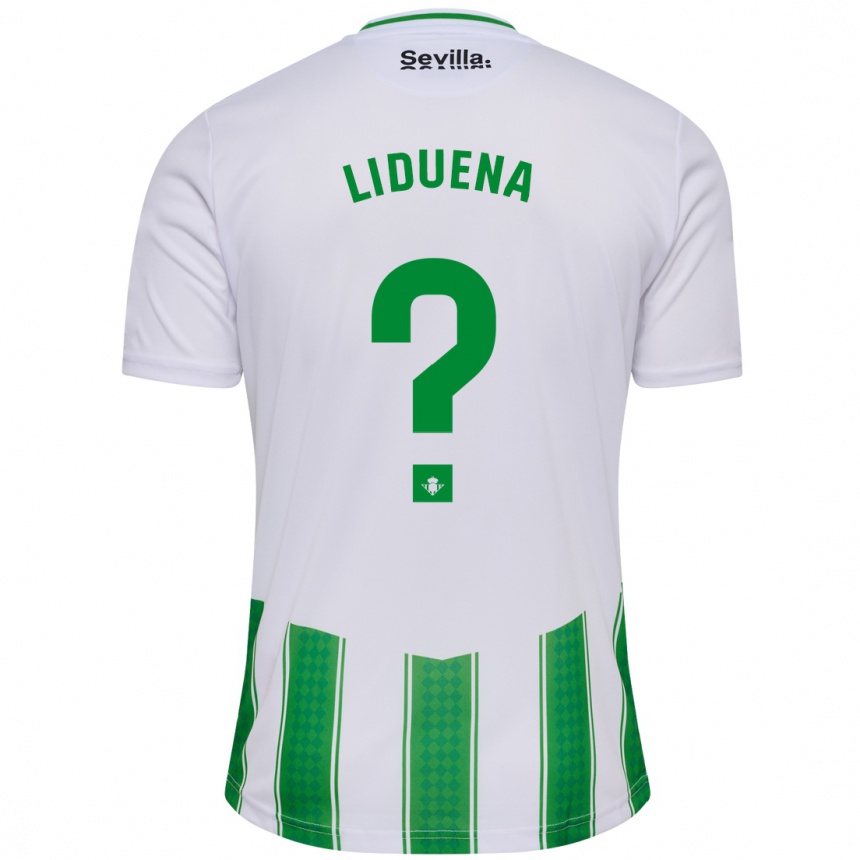 Niño Fútbol Camiseta Rubén Lidueña #0 Blanco 1ª Equipación 2023/24