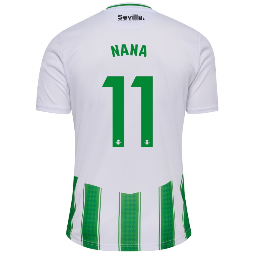 Niño Fútbol Camiseta Nuria Ligero Fernández #11 Blanco 1ª Equipación 2023/24