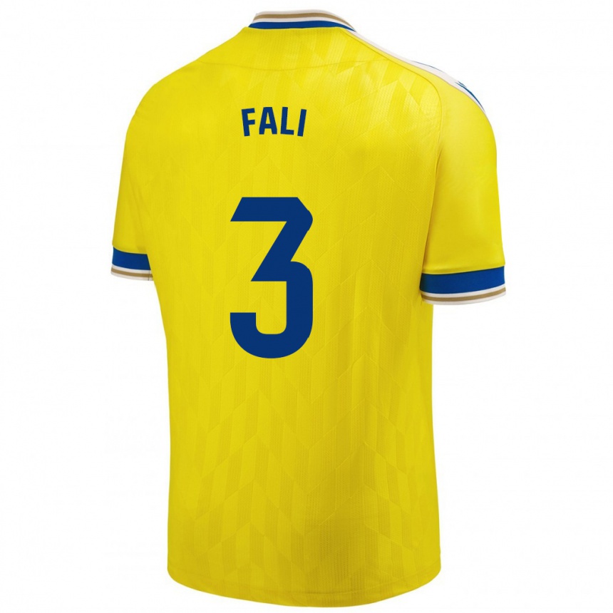 Niño Fútbol Camiseta Fali #3 Amarillo 1ª Equipación 2023/24