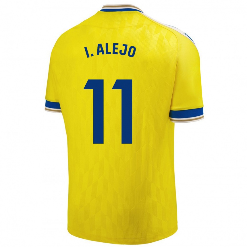 Niño Fútbol Camiseta Iván Alejo #11 Amarillo 1ª Equipación 2023/24