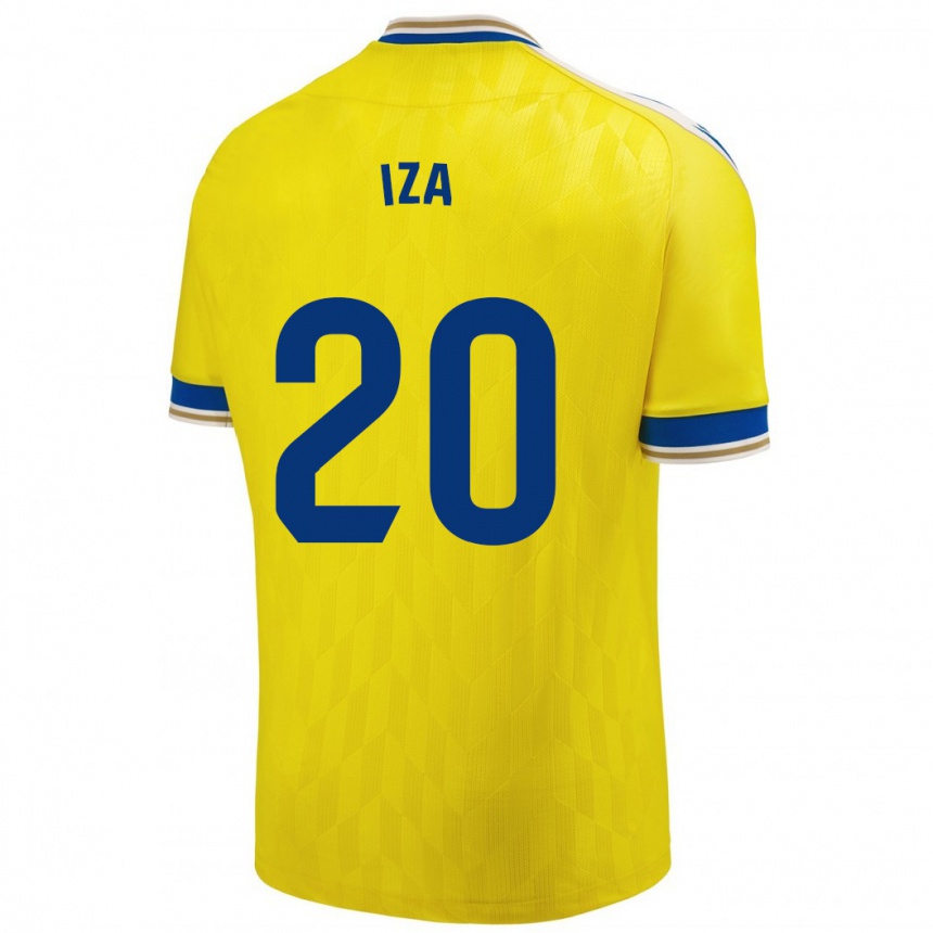 Niño Fútbol Camiseta Iza Carcelén #20 Amarillo 1ª Equipación 2023/24