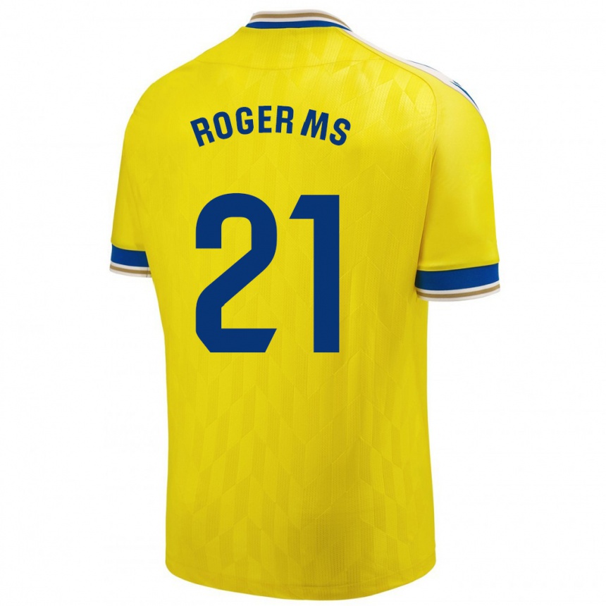 Niño Fútbol Camiseta Roger Martí #21 Amarillo 1ª Equipación 2023/24