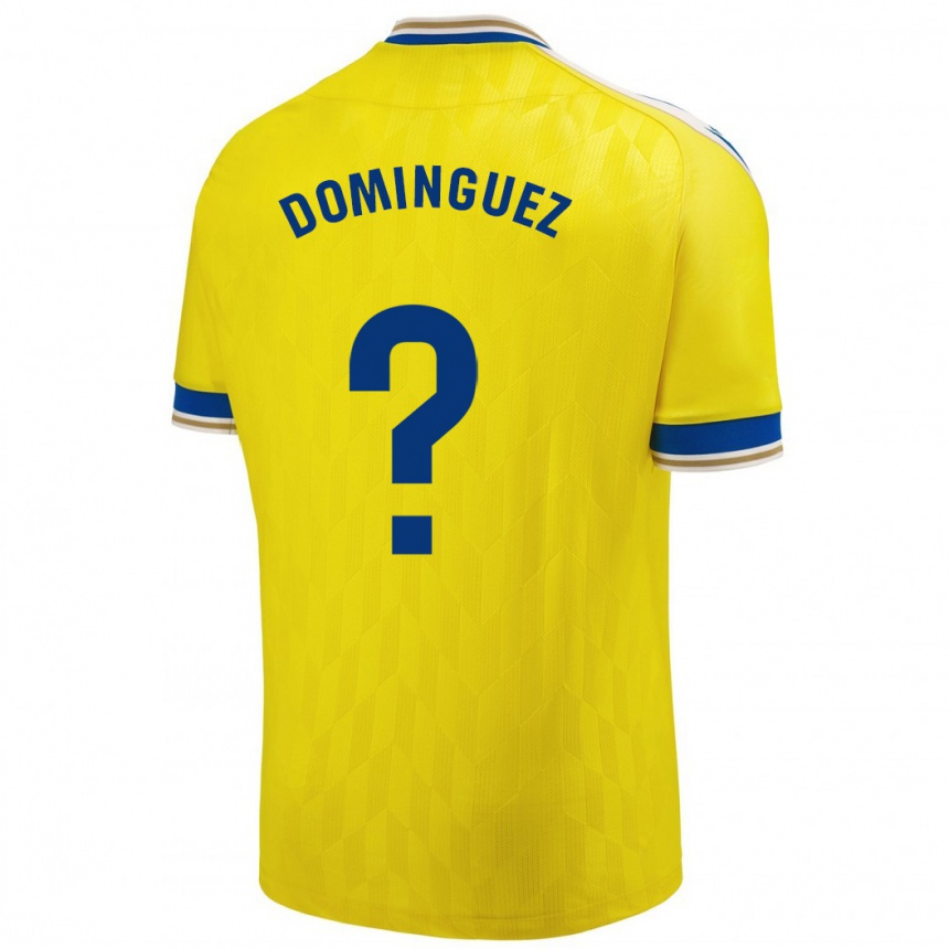 Niño Fútbol Camiseta Rubén Domínguez #0 Amarillo 1ª Equipación 2023/24