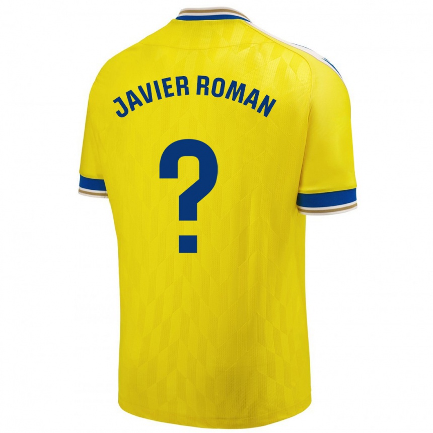 Niño Fútbol Camiseta José Javier Román #0 Amarillo 1ª Equipación 2023/24