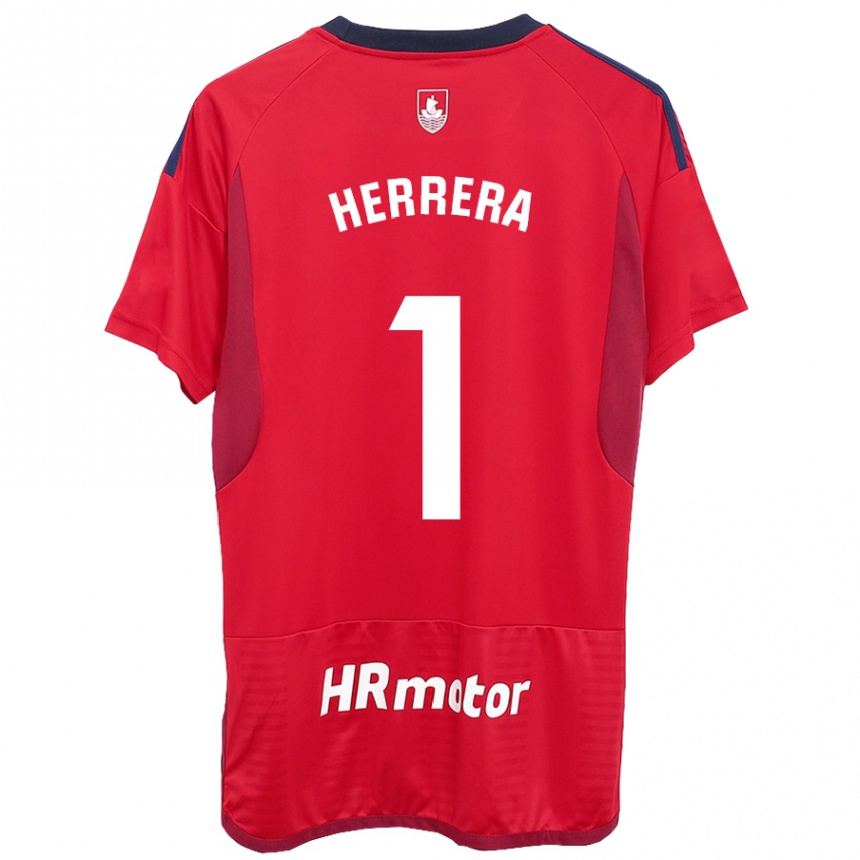 Niño Fútbol Camiseta Sergio Herrera #1 Rojo 1ª Equipación 2023/24