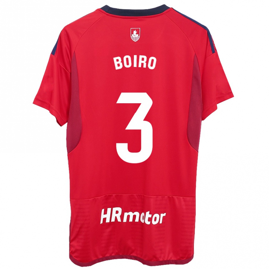 Niño Fútbol Camiseta Adama Boiro #3 Rojo 1ª Equipación 2023/24