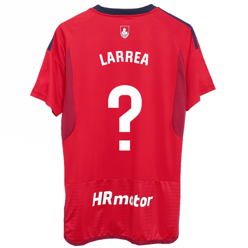 Niño Fútbol Camiseta Unai Larrea #0 Rojo 1ª Equipación 2023/24