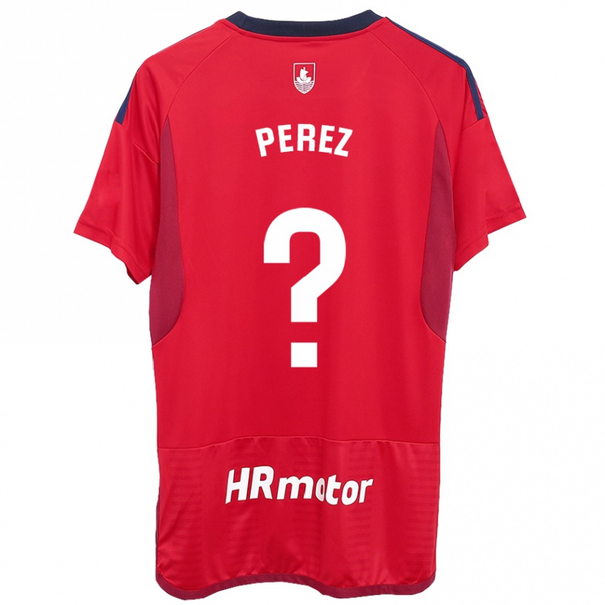 Niño Fútbol Camiseta Bruno Perez #0 Rojo 1ª Equipación 2023/24