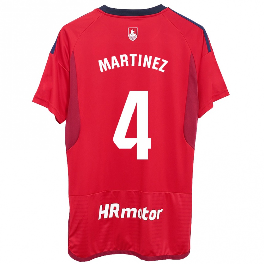 Niño Fútbol Camiseta Vera Martínez Viota #4 Rojo 1ª Equipación 2023/24