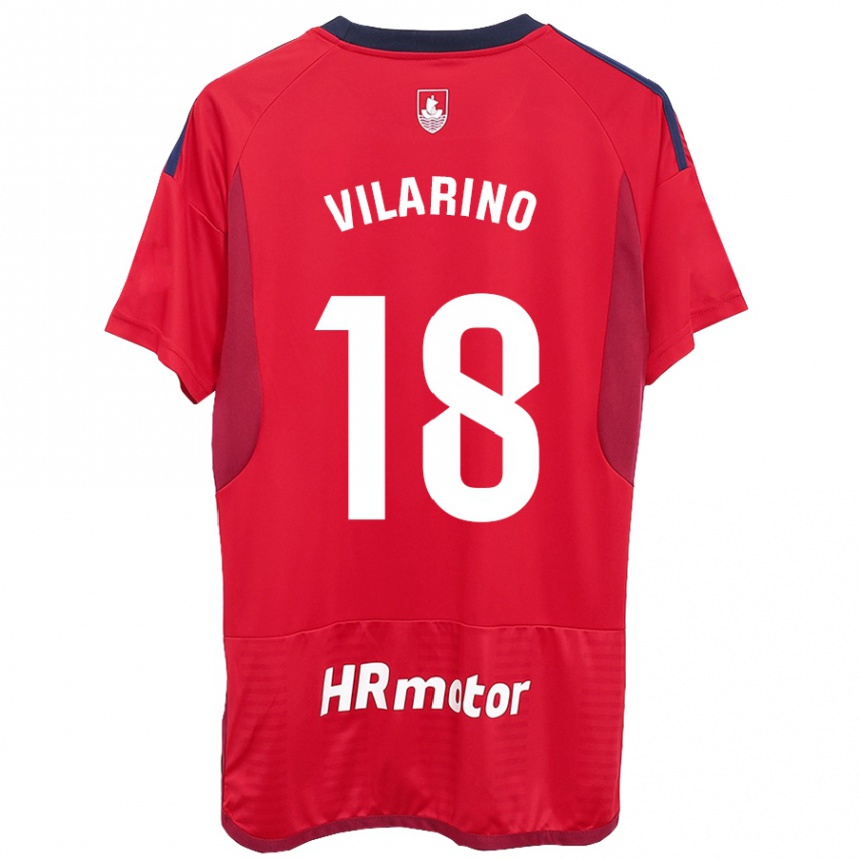 Niño Fútbol Camiseta Maitane Vilariño #18 Rojo 1ª Equipación 2023/24