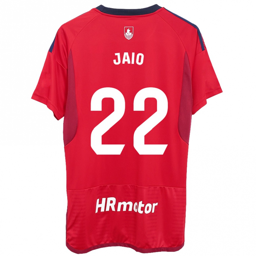 Niño Fútbol Camiseta Jaione Larraiotz Senosiain #22 Rojo 1ª Equipación 2023/24