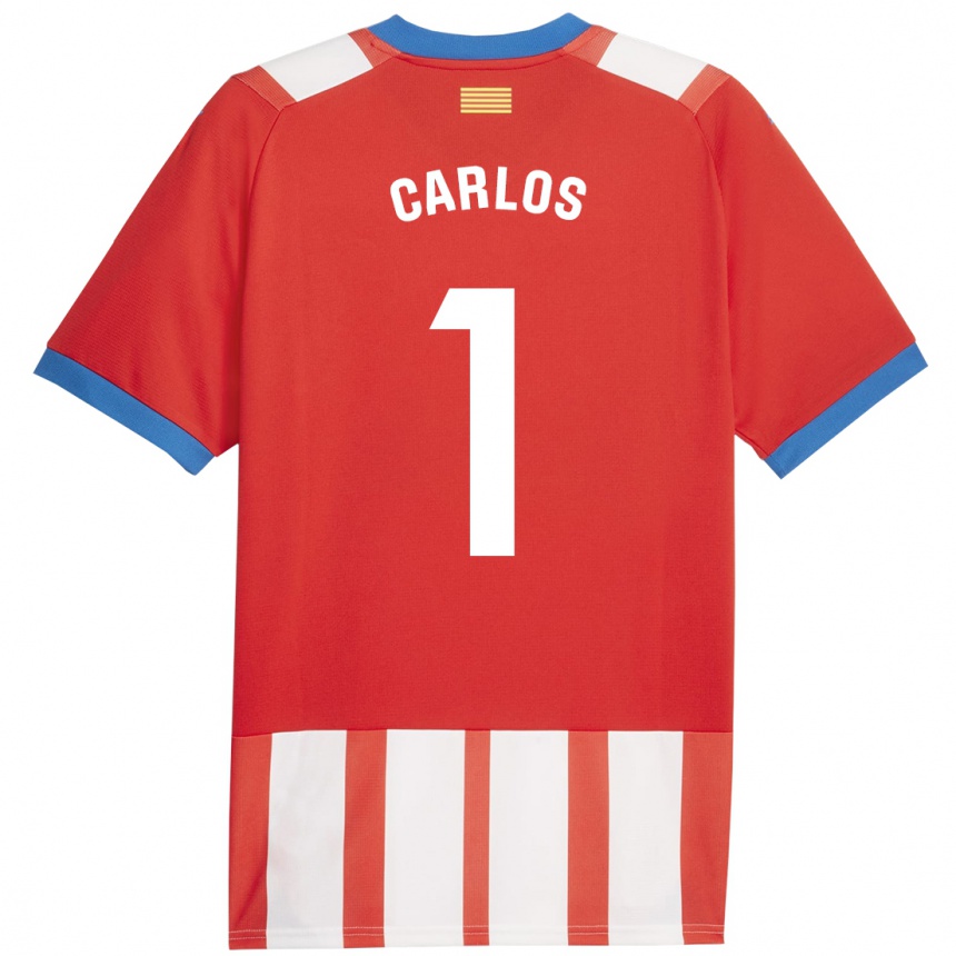 Niño Fútbol Camiseta Juan Carlos #1 Rojo Blanco 1ª Equipación 2023/24