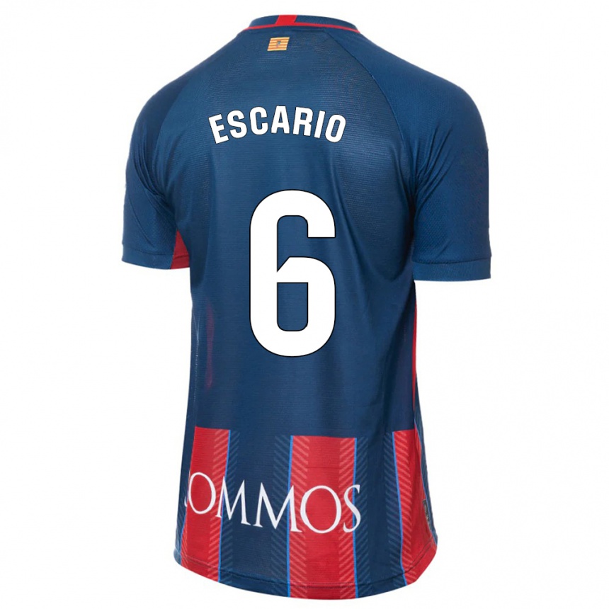 Niño Fútbol Camiseta Jaime Escario #6 Armada 1ª Equipación 2023/24