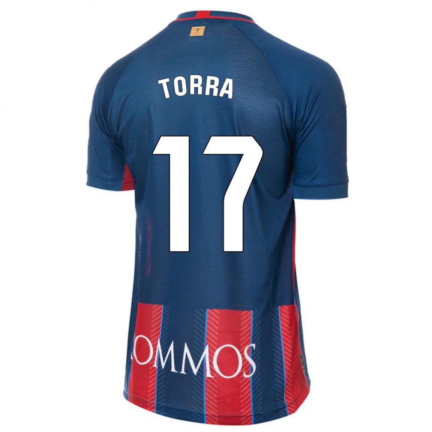 Niño Fútbol Camiseta Marc Torra #17 Armada 1ª Equipación 2023/24