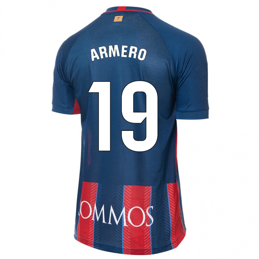 Niño Fútbol Camiseta Sergi Armero #19 Armada 1ª Equipación 2023/24