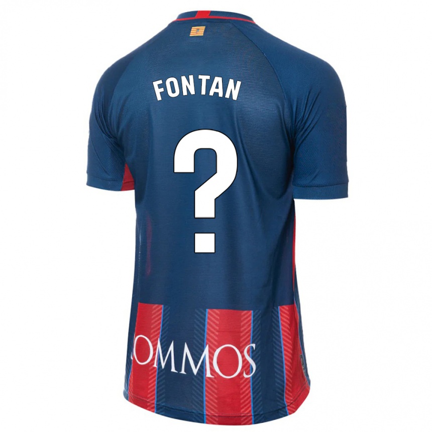 Niño Fútbol Camiseta Nico Fontán #0 Armada 1ª Equipación 2023/24