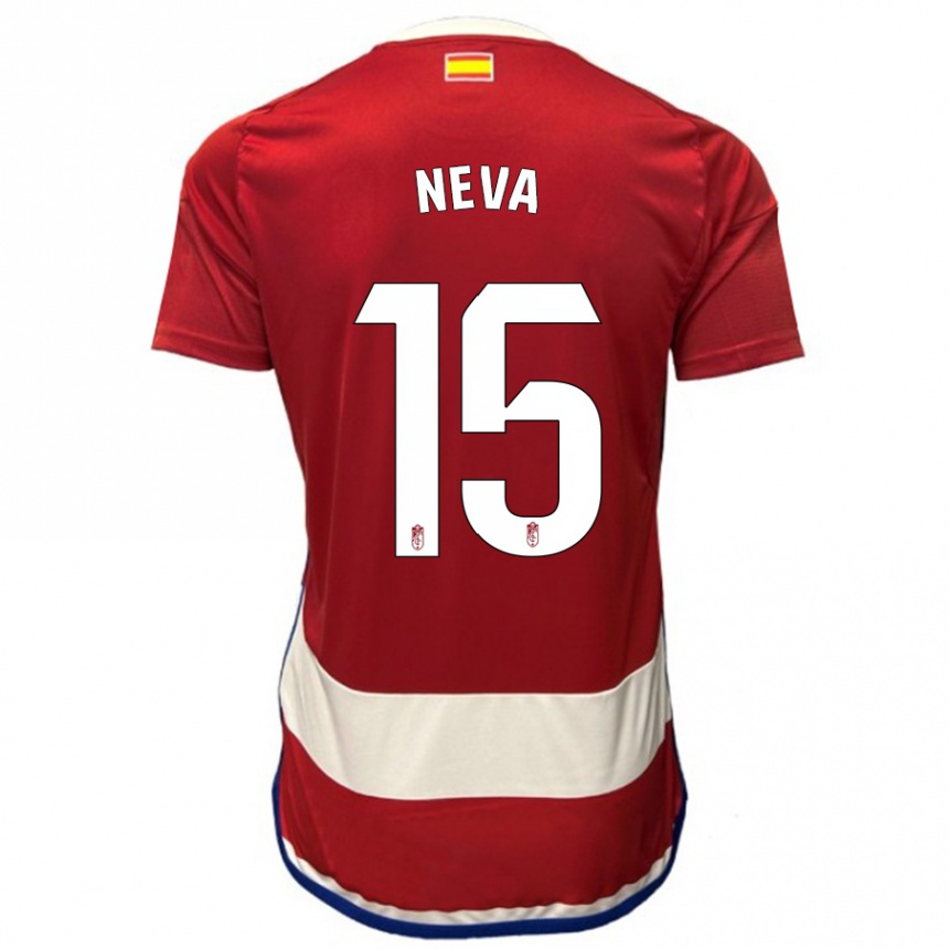 Niño Fútbol Camiseta Carlos Neva #15 Rojo 1ª Equipación 2023/24