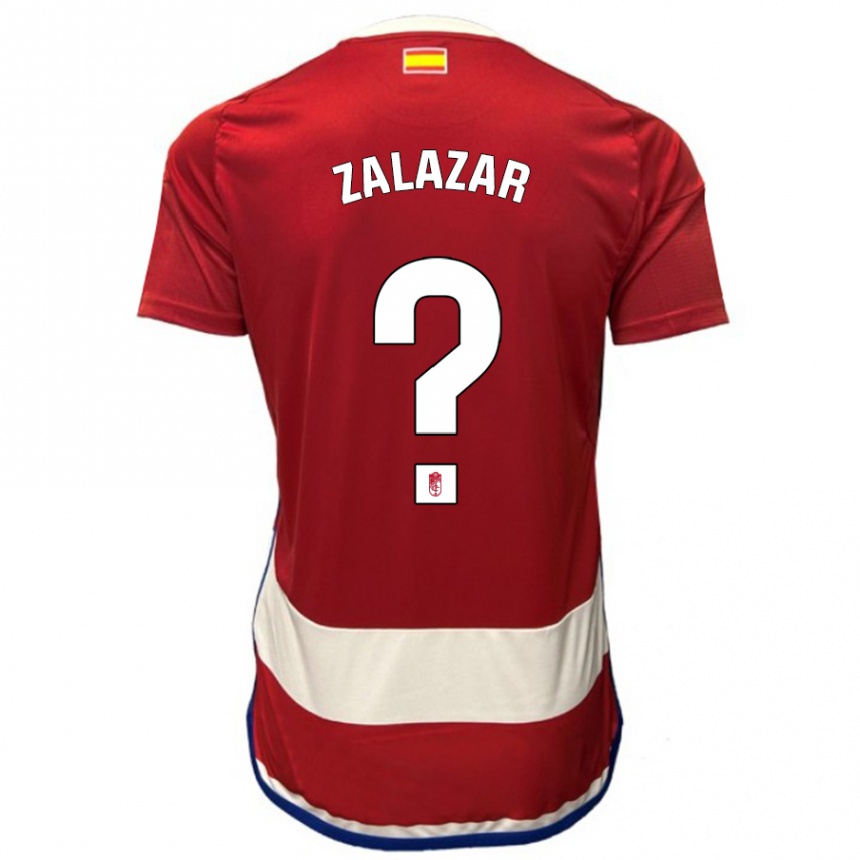 Niño Fútbol Camiseta Mauro Zalazar #0 Rojo 1ª Equipación 2023/24