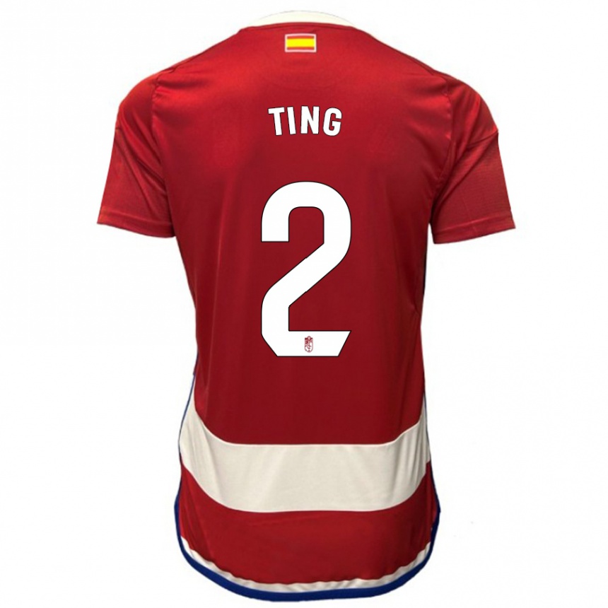 Niño Fútbol Camiseta Xie Ting #2 Rojo 1ª Equipación 2023/24