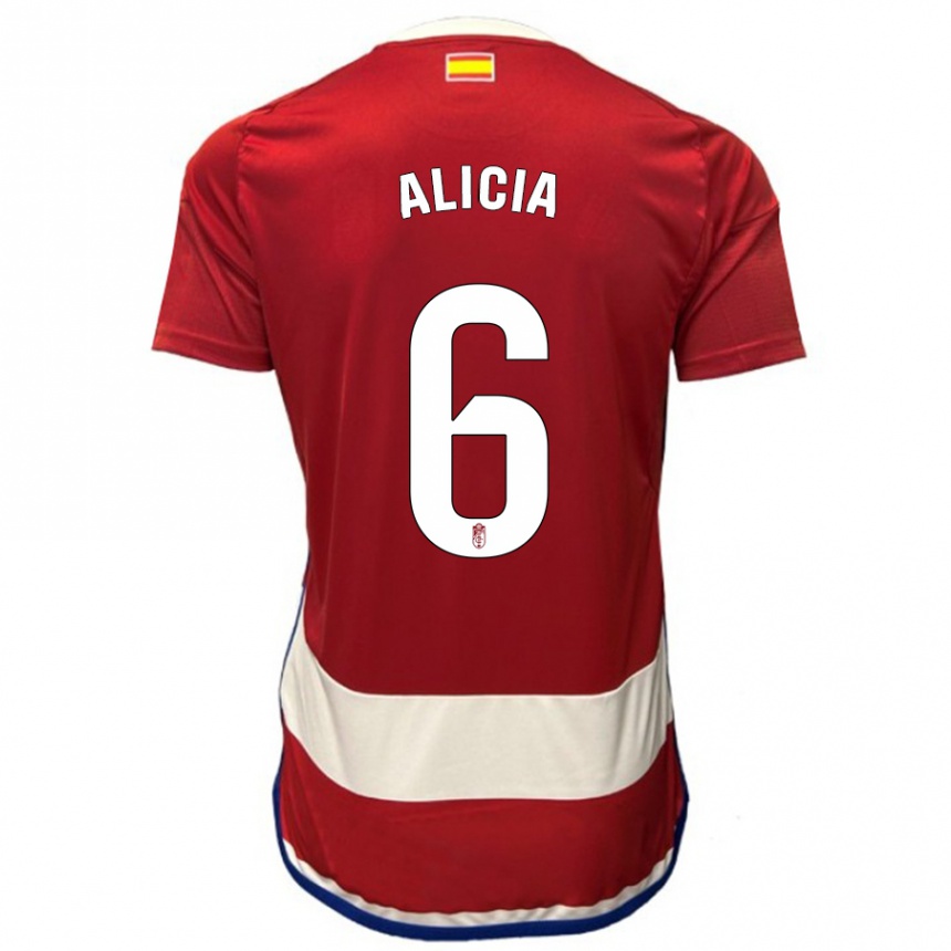 Niño Fútbol Camiseta Alicia #6 Rojo 1ª Equipación 2023/24