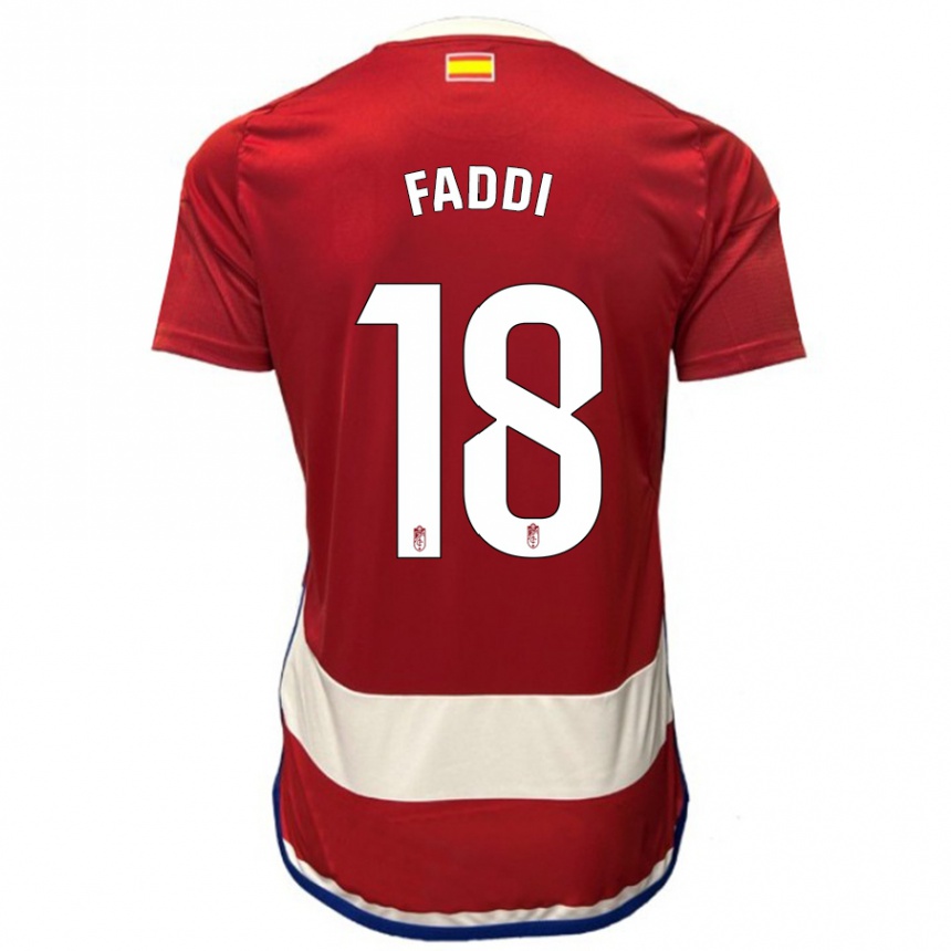 Niño Fútbol Camiseta Inés Faddi #18 Rojo 1ª Equipación 2023/24