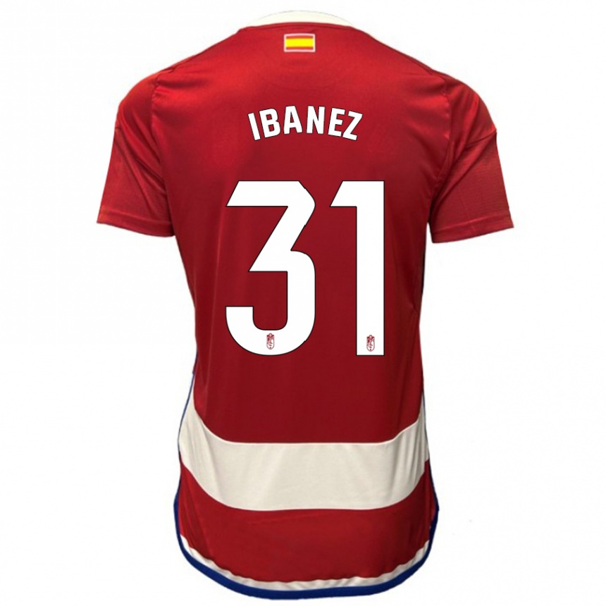 Niño Fútbol Camiseta Alba Ibáñez #31 Rojo 1ª Equipación 2023/24