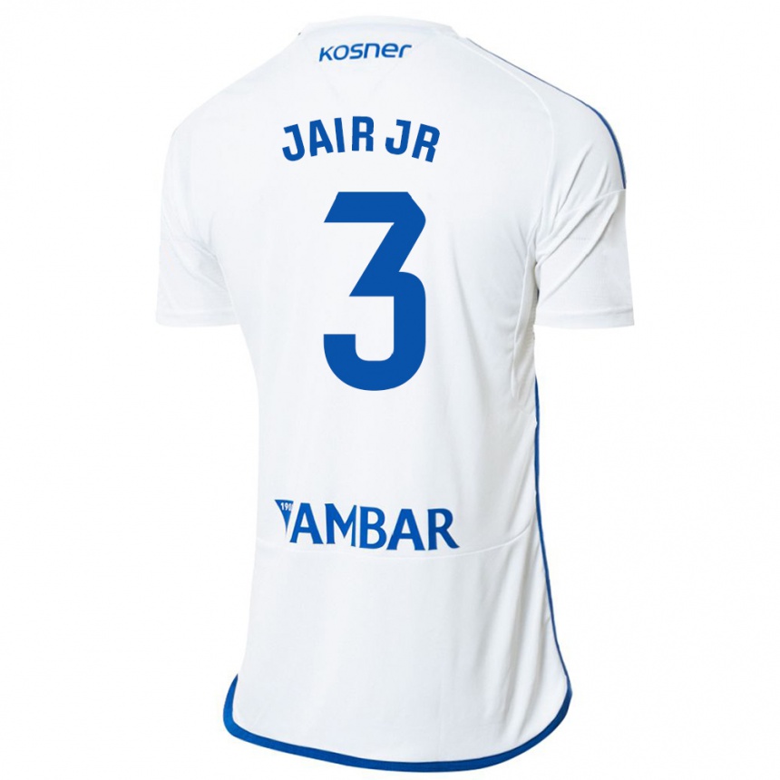 Niño Fútbol Camiseta Jair Amador #3 Blanco 1ª Equipación 2023/24