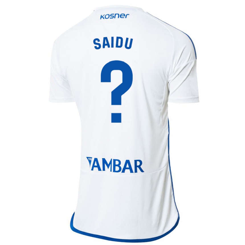 Niño Fútbol Camiseta Yussif Saidu #0 Blanco 1ª Equipación 2023/24