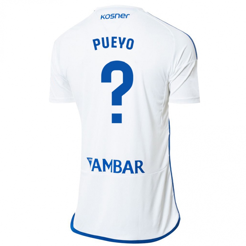 Niño Fútbol Camiseta Alejandro Monserrate Pueyo #0 Blanco 1ª Equipación 2023/24