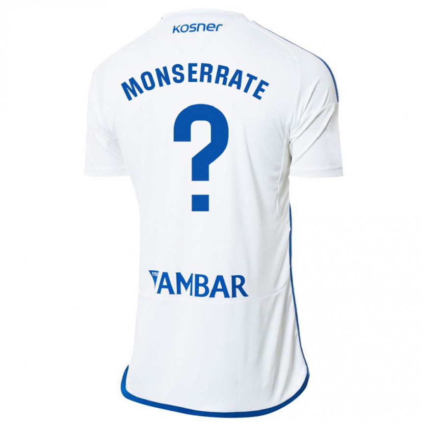 Niño Fútbol Camiseta Jano Monserrate #0 Blanco 1ª Equipación 2023/24