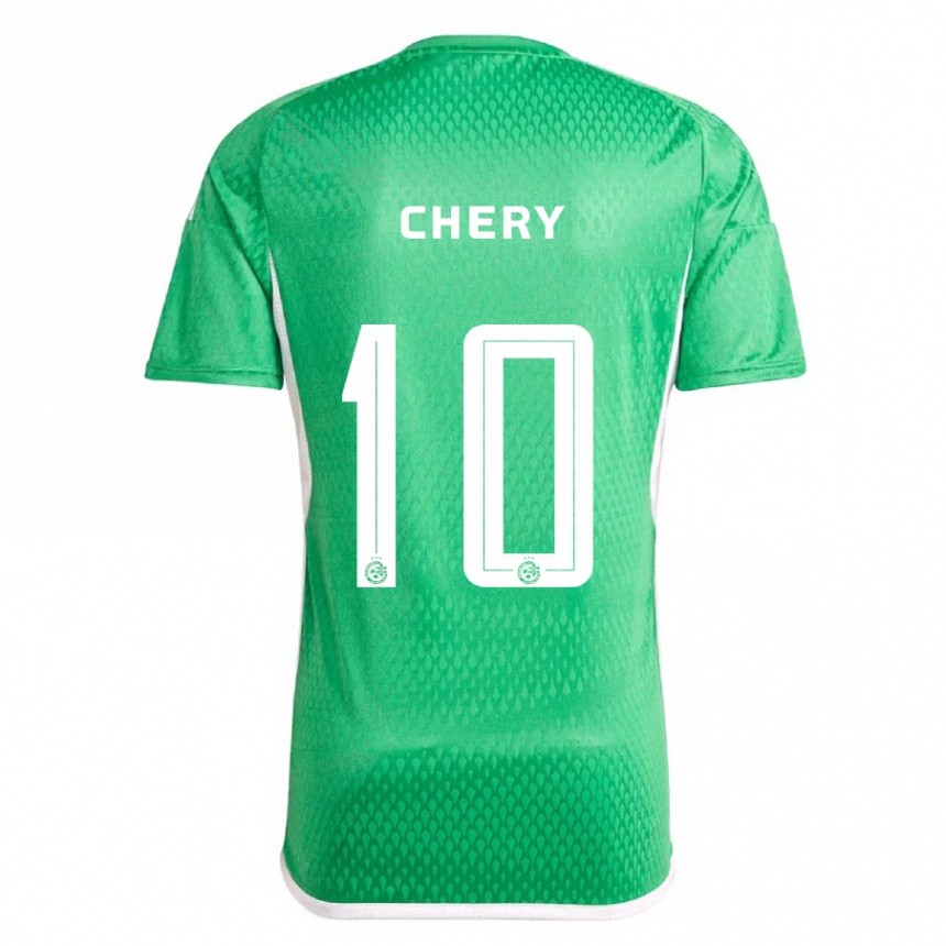 Niño Fútbol Camiseta Tjaronn Chery #10 Blanco Azul 1ª Equipación 2023/24