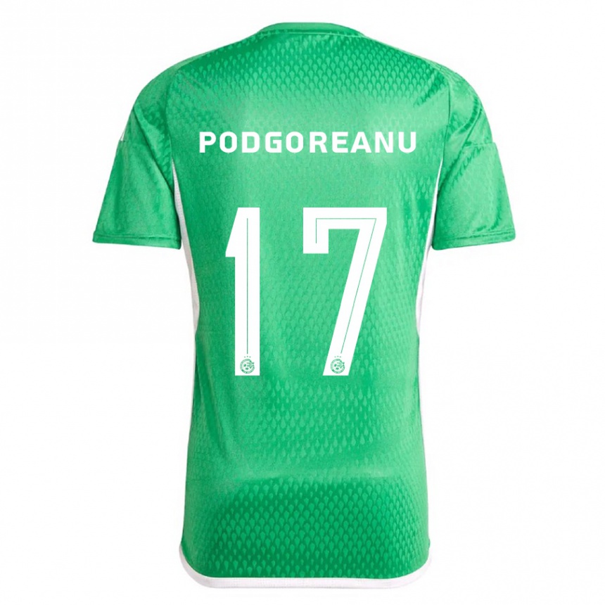 Niño Fútbol Camiseta Suf Podgoreanu #17 Blanco Azul 1ª Equipación 2023/24