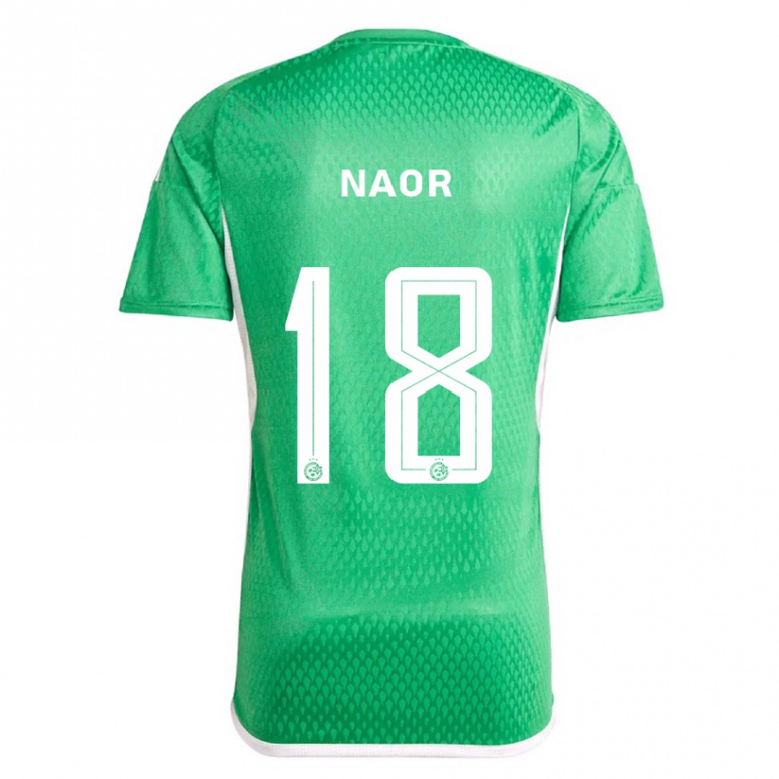 Niño Fútbol Camiseta Goni Naor #18 Blanco Azul 1ª Equipación 2023/24