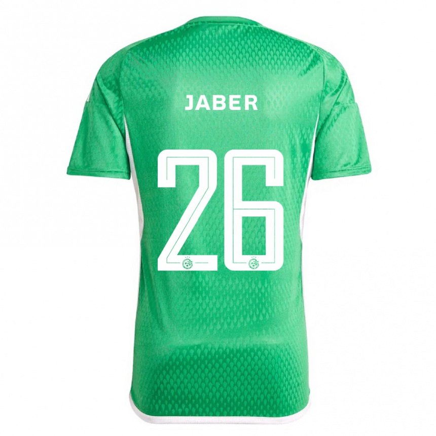 Niño Fútbol Camiseta Mahmoud Jaber #26 Blanco Azul 1ª Equipación 2023/24