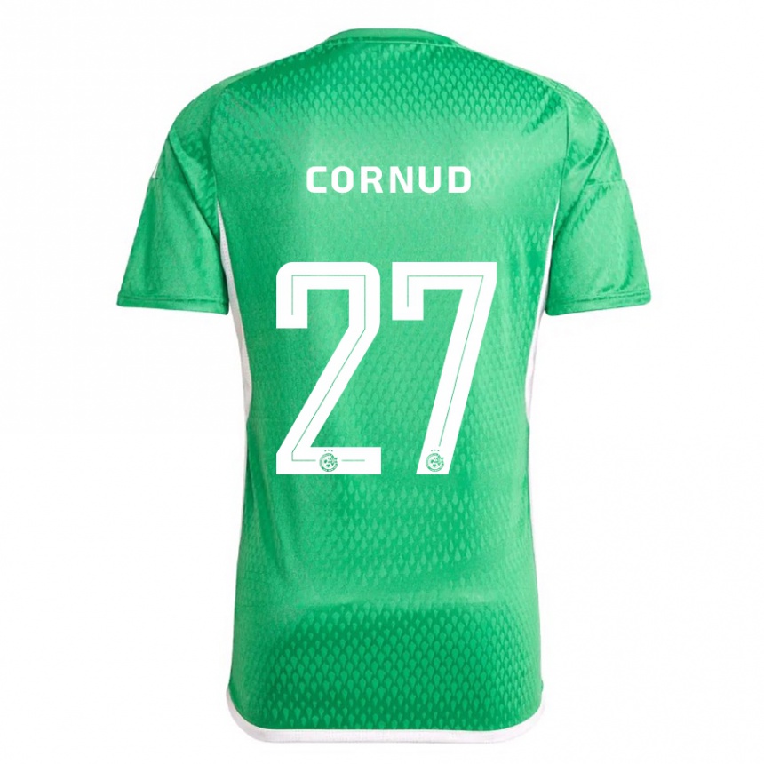 Niño Fútbol Camiseta Pierre Cornud #27 Blanco Azul 1ª Equipación 2023/24