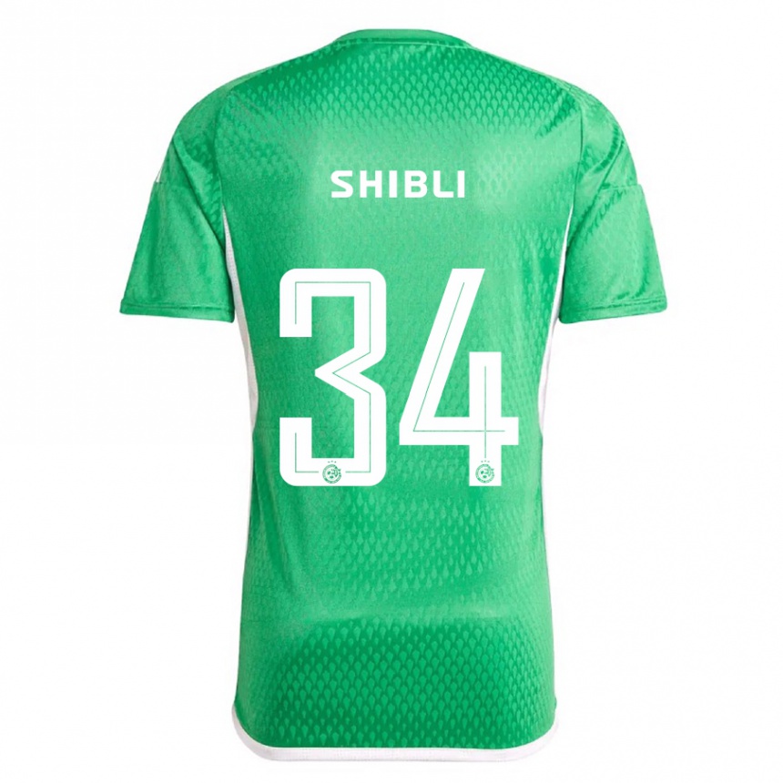 Niño Fútbol Camiseta Hamza Shibli #34 Blanco Azul 1ª Equipación 2023/24