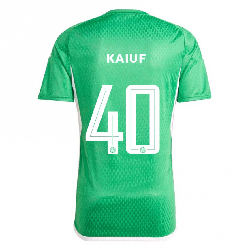 Niño Fútbol Camiseta Sharif Kaiuf #40 Blanco Azul 1ª Equipación 2023/24