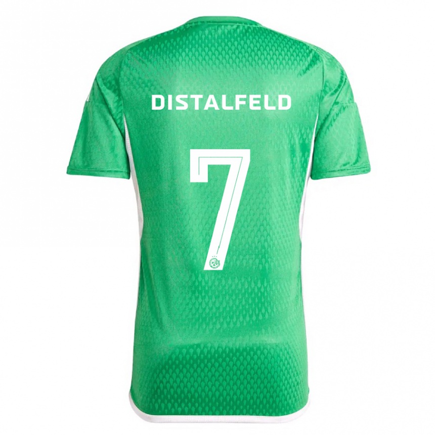 Niño Fútbol Camiseta Yanai Distalfeld #7 Blanco Azul 1ª Equipación 2023/24