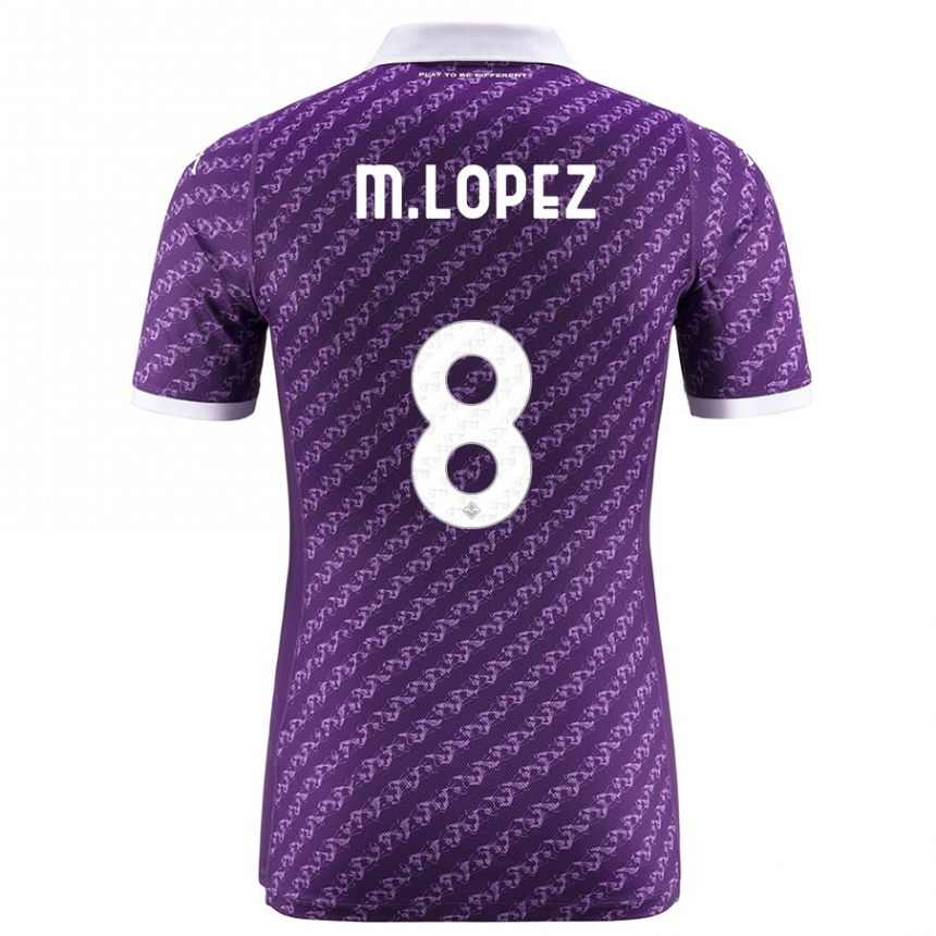 Niño Fútbol Camiseta Maxime López #8 Violeta 1ª Equipación 2023/24