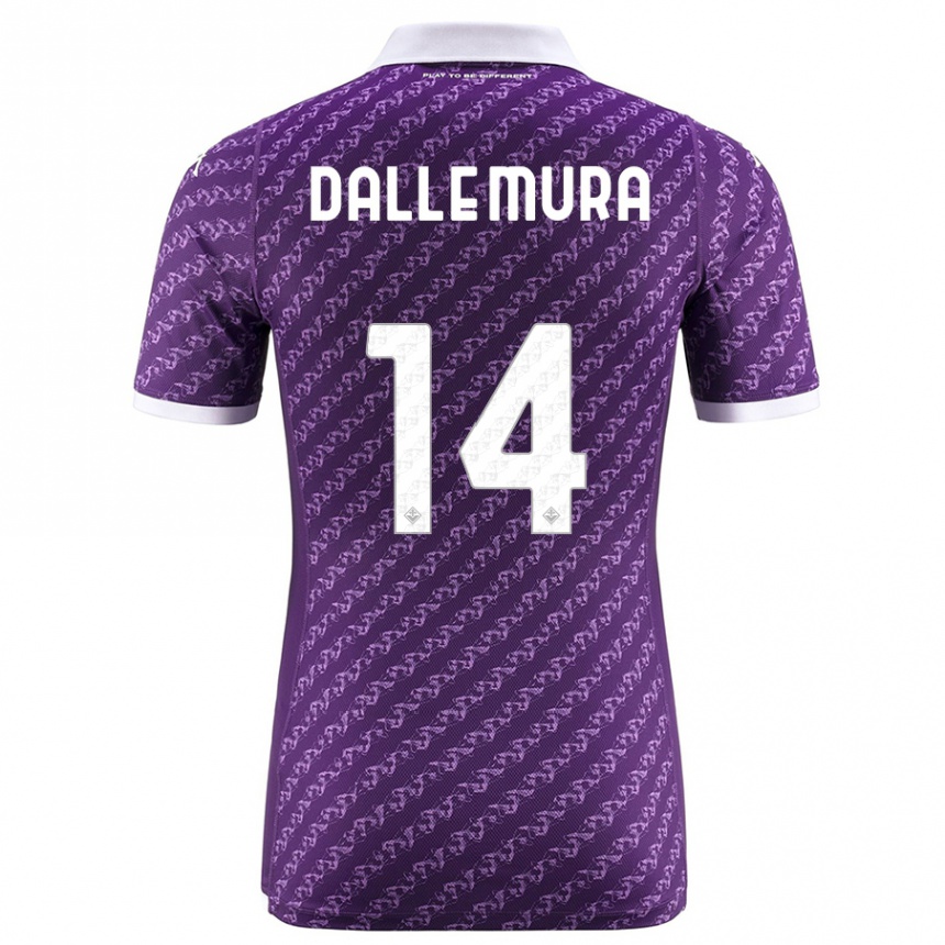 Niño Fútbol Camiseta Christian Dalle Mura #14 Violeta 1ª Equipación 2023/24