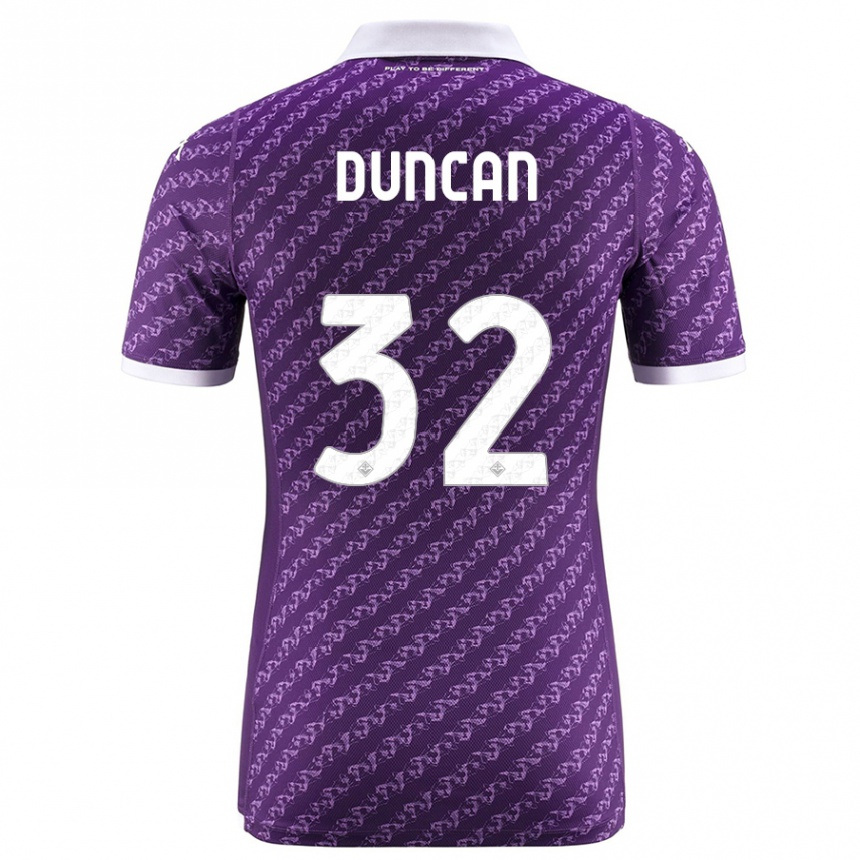 Niño Fútbol Camiseta Alfred Duncan #32 Violeta 1ª Equipación 2023/24